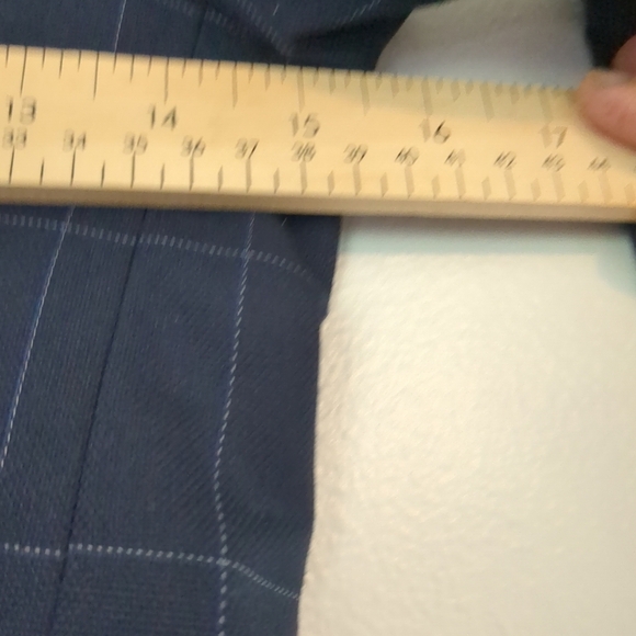 Zara Kids Navy Blue Checkered Blazer Size 8 Wedding Formal Communion - Picture 6 of 8